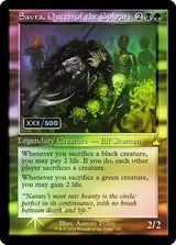 Savra, Queen of the Golgari printing reference