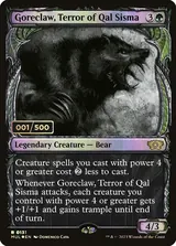 Goreclaw, Terror of Qal Sisma printing reference